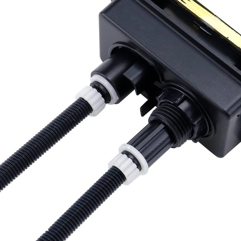 WDONAY 2PCS Rectangle Toilet Tank Buttons Dual Push Flush Replacement,