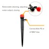 Korty 50 Pieces Adjustable Irrigation Drippers, Adjustable 360 Degree Water