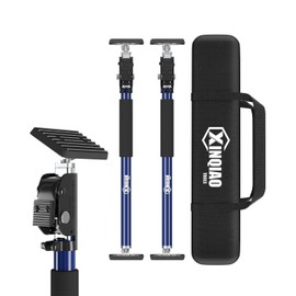XINQIAO Adjustable Support Pole, Premium Steel Support Rod with 154 LB Capacity, Ideal for Cabinet Installing, 3rd Hand Support System, Cabinet Jacks Cargo Bars Drywalls, 27.6 IN to 45.3 IN, 2 PCS