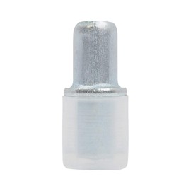 Trend Premium 5mm Metal Shelf Support Pegs, Pack of 12, With Removable Rubber Sleeves for Glass Shelves, SS/M5/12