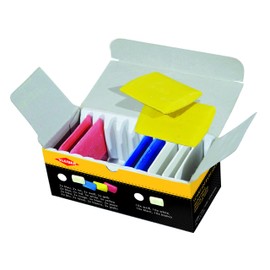 Kleiber Tailor's Chalk Triangles-Pack of 10-Assorted colours-White, Yellow, Red, Blue