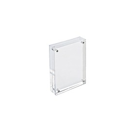 Azar Displays 104432 Acrylic Magnetic Photo Frame Block 3.5x5, Clear