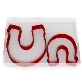 Horse Shoe Set of 2 Value Cookie / Fondant Cutters Pair 5CM + 8CM