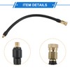 VekAuto Car Universal Copper Air Inflator Hose Adapter Gold Black