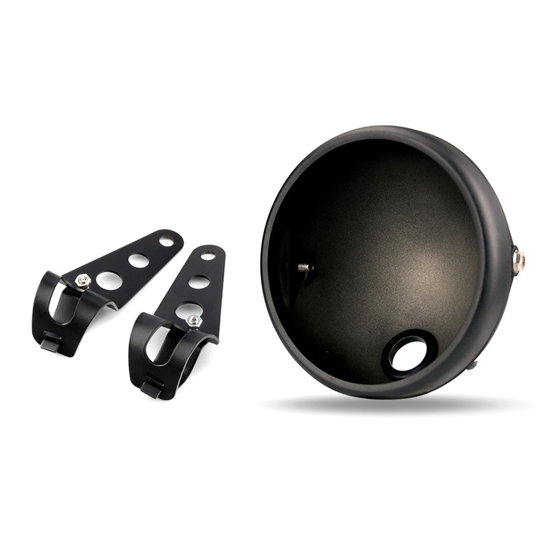 7 Inch Headlight Housing Bracket+Headlight Cover Universal Headlamp Shell 27mm