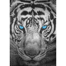 Ulmer Puzzleschmiede - Puzzle "Tiger" - 1000 pieces jigsaw puzzle - majestic tiger in close-up