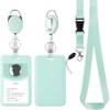 Retractable Badge Reel Heavy Duty Detachable Lanyard ID Card Holder
