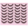 FARRED Natural Lashes Short Eyelashes Wispy False Mink Lash Pack