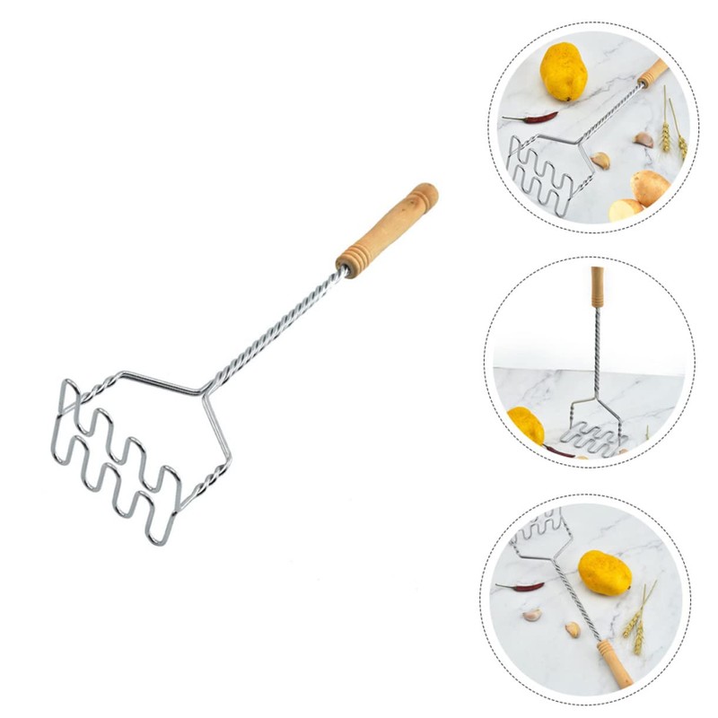 CIYODO Kitchen Essential Stainless Steel Potato Presser Manual Potato Masher