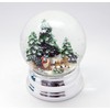 Minium Collection Glamour Line 20139 Snow Globe Sleigh Ride Silver