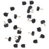 120Pcs High Heel Tip Caps TPU Polyurethane Iron Shoes Repairing