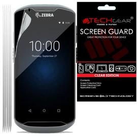 TECHGEAR [5 Pack] Screen Protectors Compatible for Zebra TC52 / TC57 Touch Computer Barcode Scanner, CLEAR LCD Screen Protectors Cover Guards
