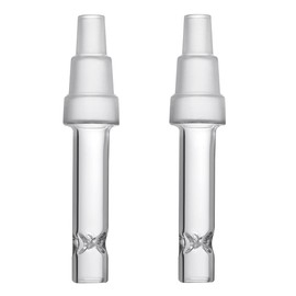 Arizer Argo Hookah Adaptor - 70mm Fits 10mm 14mm 18mm High Air Flow Extra Thick Glass by The Vapetrix (Pack of 2)