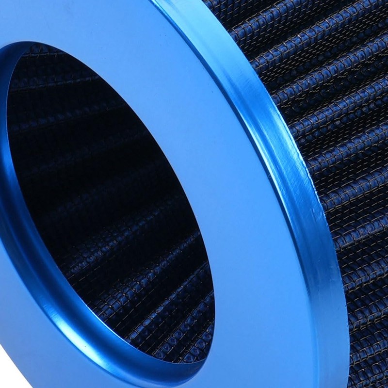 Blue 3" Inlet High Flow Clamp-On Cold Air Intake Filter