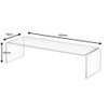 Zeigis® Decorative Bridge Acrylic Glass in 200 x 50 x