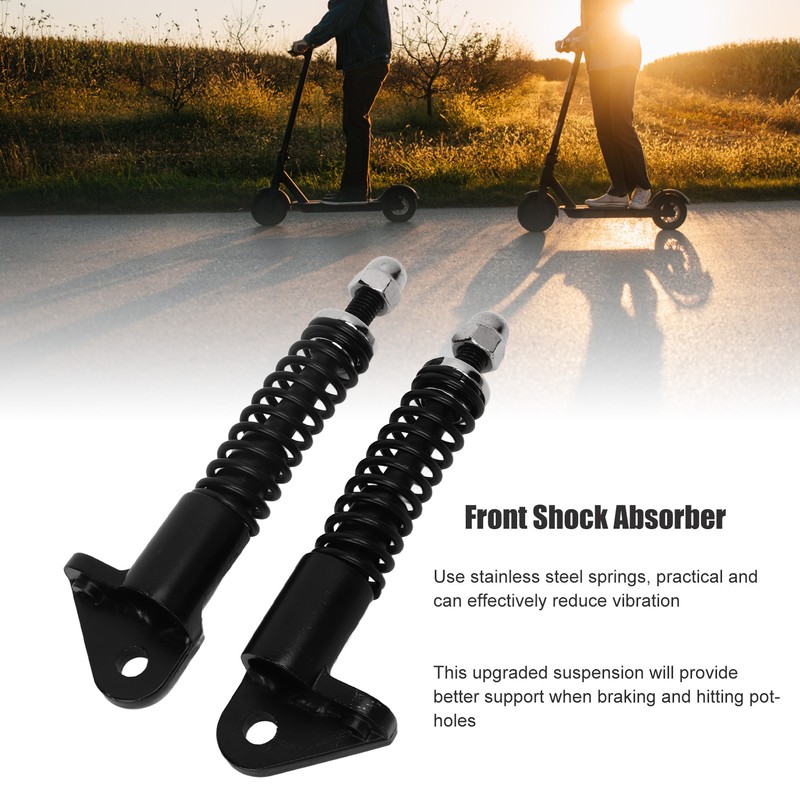 1Pair 8 Inch Electric Scooter Front Shock Absorber Stainless Steel