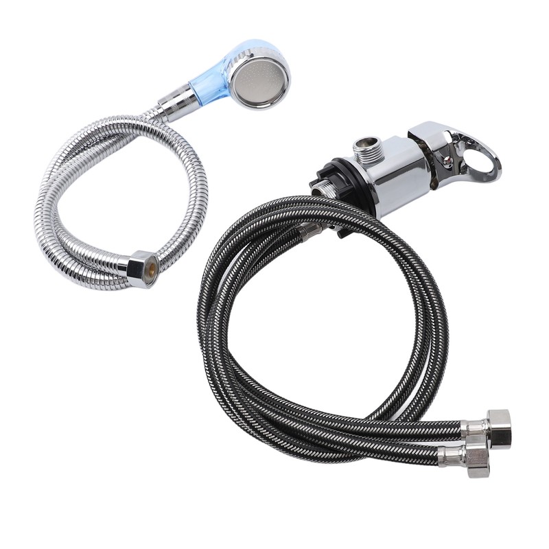 80cm Salon Shampoo Bowl Faucet 70cm Hose M Size Blue