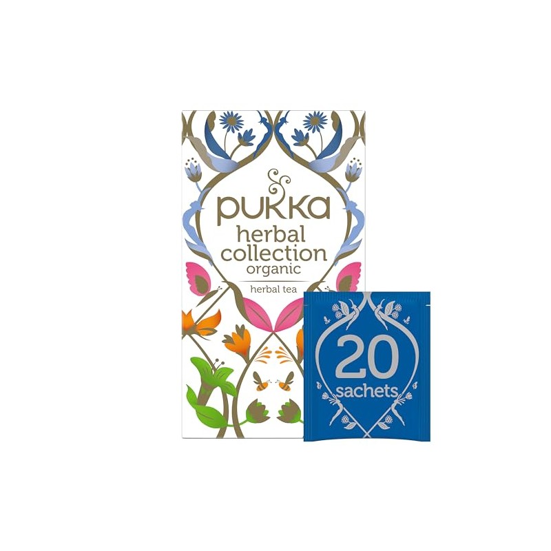 Pukka 20 Collection Assorted Herbal Tea Sachets 34.4g