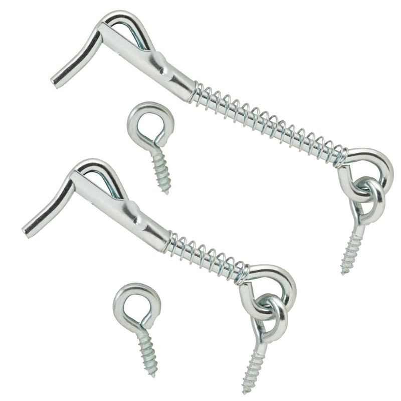 Wideskall Zinc Plated Wire Gate Hook and Eye Latch with