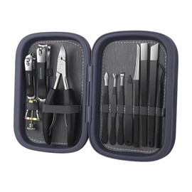 ネイルクリッパーセット ステンレス製 爪切り 12点セット 爪切り+やすり+ピンセット+耳かき 家庭用 携帯便利