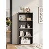 Casaottima 4-Tier Open Bookshelf and Bookcase, Floor Standing Display Storage