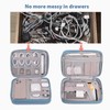 Bevegekos Tablet Accessories Case Bag, Travel Large Electronics Organizer for