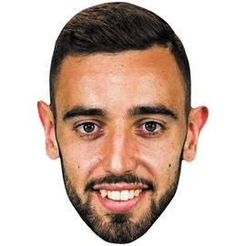Bruno Fernandes (Smile) Celebrity Mask, Flat Card Face, Fancy Dress Mask