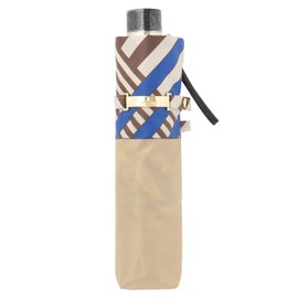 Moonbat [Lanvin Collection] Rain Umbrella Folding Umbrella Twill Geometric 21-083-11102-02 Beige, beige
