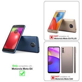 cadorabo Tempered Glass Full cover compatible with Motorola MOTO E4 in TRANSPARENT with BLACK - Screen Protection 3D Touch compatible with 9H Hardness - Bulletproof Display Saver