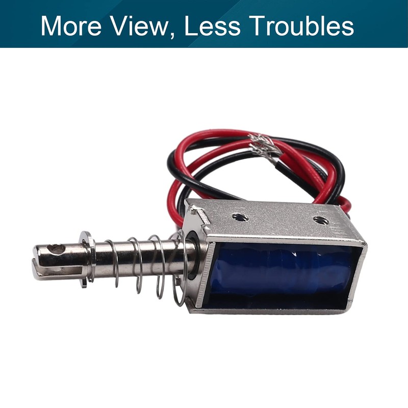 Fielect DC 6V Pull Push Type Open Frame Solenoid Electromagnet