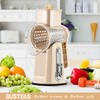 SUSTEAS Rotary Cheese Grater with Handle - Vegetable Shredder with