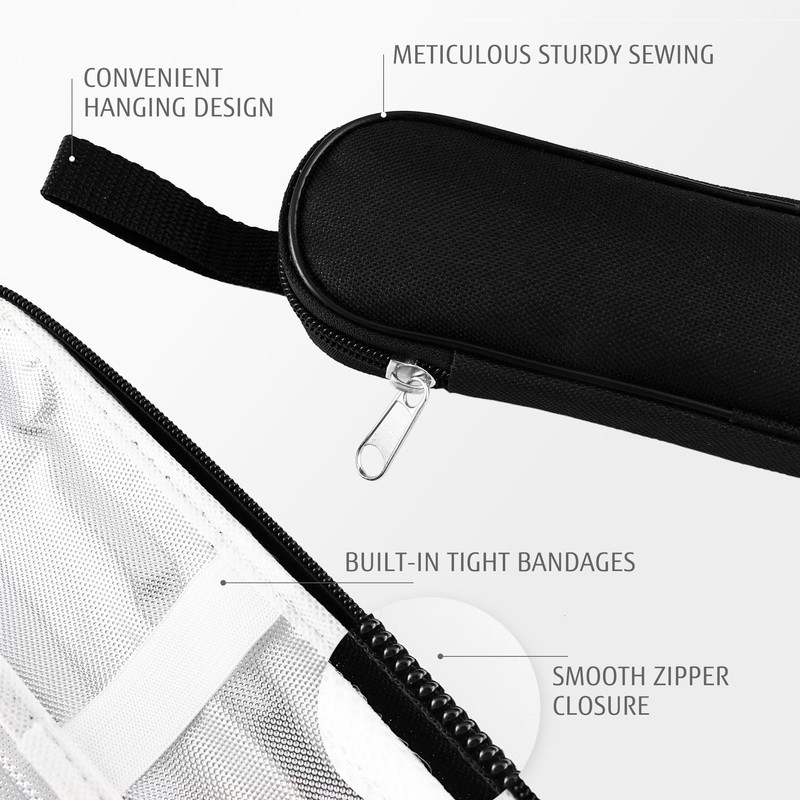 hecef Reusable Stainless Steel Travel Cutlery Set with Case –