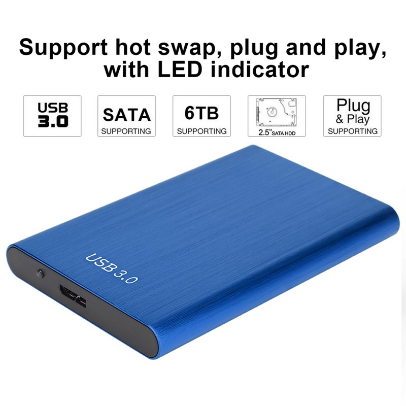 2.5-Inch SATA USB 3.0 Laptop 7-9.5MM Hard Drive SSD Enclosure