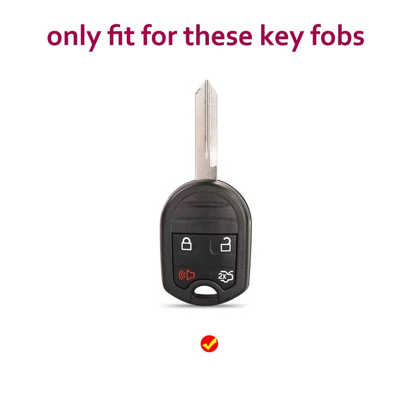 CHQLPBF Key Fob Cover for Ford Edge Escape Expedition Explorer