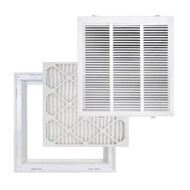 Venti Air 18" X 18" Steel Return Air Filter Grille with MERV 11 Filter Pre-Installed - Removable Face/Door for 1 inch Filters - HVAC Duct Cover Grill [Outer Dimension: 20.5"W X 20.5" H]
