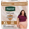 Depend Silhouette Adult Incontinence & Postpartum Bladder Leak Underwear for