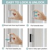 Door Lock,Home Security Door Latch Device,Childproof Door Security Lock Defender