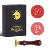 iTERYOU 2Pcs Letter P Wax Seal Stamp With Gift Box,