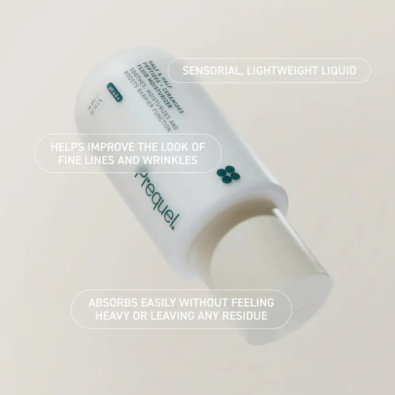 Crema Half & Half Ceramide Peptide Moisturizer Prequel Día/noche Para