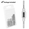 Auniwaig Micro Taps Bit 10pcs Small Hand Screw Thread Taps
