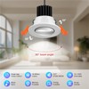 2 Inch Smart Recessed Lighting, 5W RGB WiFi LED Downlight,