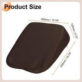 HARFINGTON Seat Cushion 4.72" Thick Comfort Memory Foam Office Chair Cushion with Non Slip Bottom for Car Seat Driver, Coffee