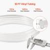 1/2\" ID X 5/8\" OD Clear Vinyl Tubing 10FT High-Strength