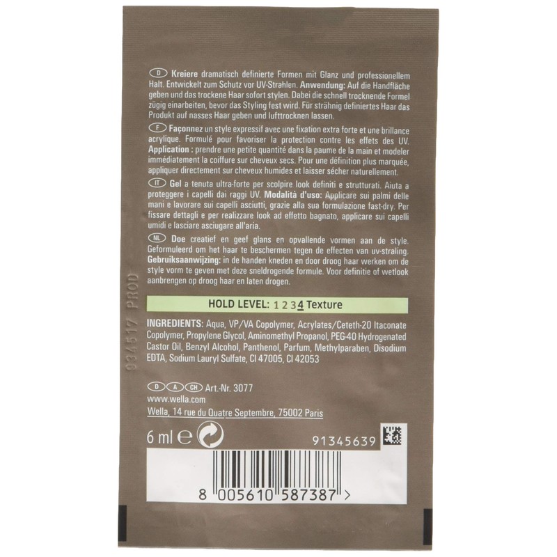 Wella EIMI Sachet Sculpt Force Flubber Gel 6 ml