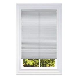 BlindsAvenue Cellular Honeycomb Cordless Shade, 9/16" Single Cell, Light Filtering, Gray Sheen, Size: 21.5" W x 48" H