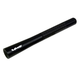 5” BLACK with BLACK Real CARBON FIBER CNC Machined Billet Aluminum Short FIVE inch Antenna for Toyota Scion xA xB xD tC