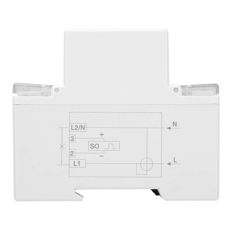Single Phase Two Wire Energy Meter 4P LED Din Rail