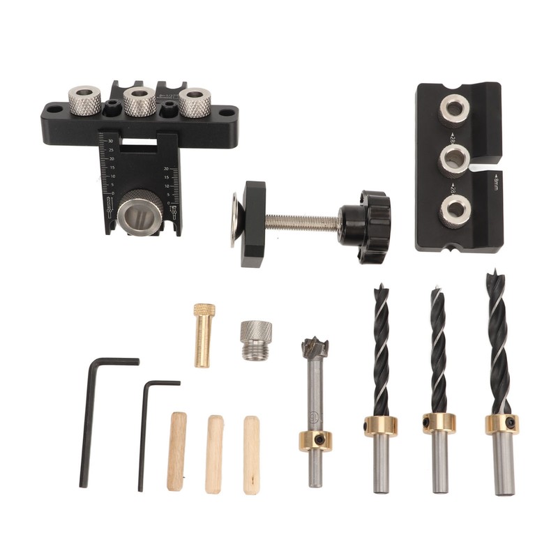 Dowel Jig Quick Precise Positioning Hole Drill Locator Aluminum Alloy