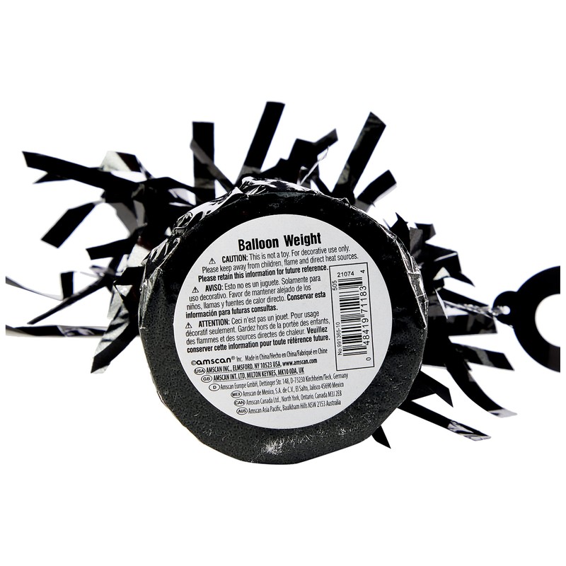 amscan BALLOON WEIGHT foil:black