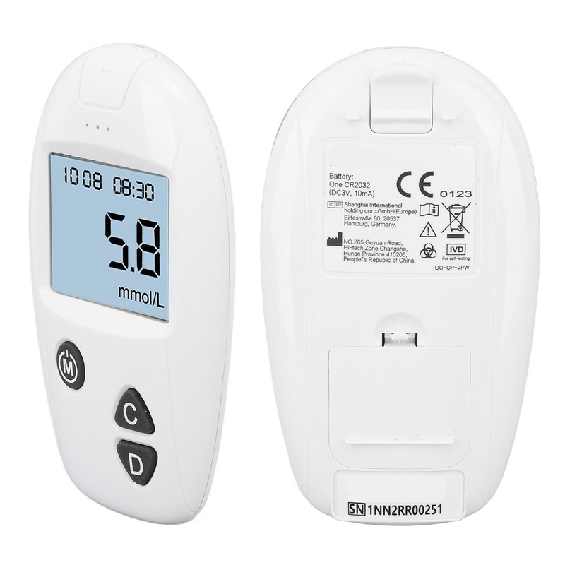 Blood Glucose Monitor Kit All in One Glucometer Automatic Accurate